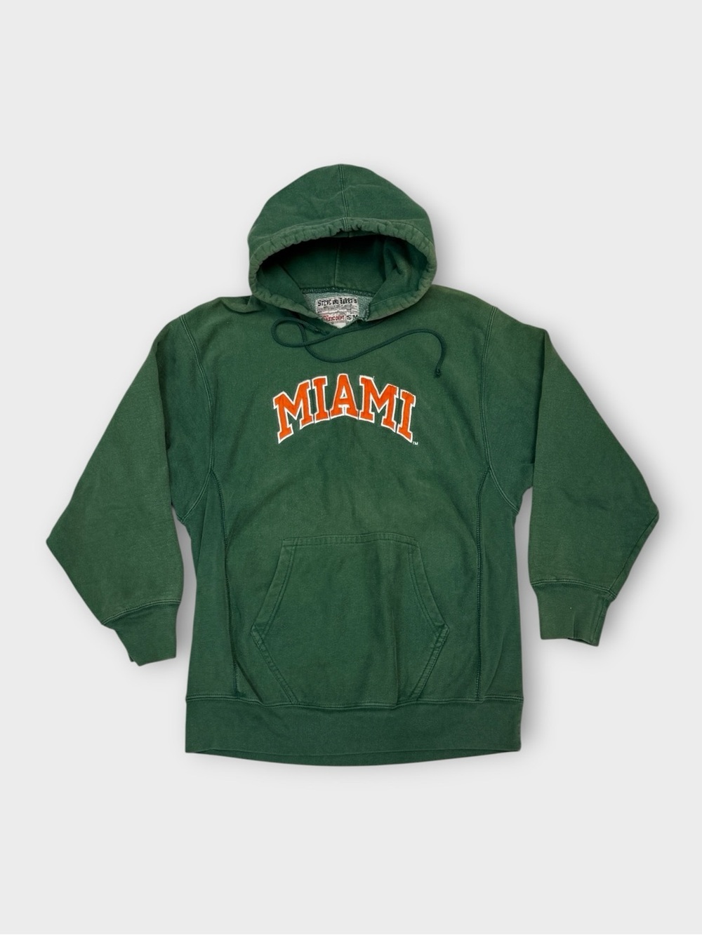 Vintage Steve and Barry’s Athletic Dept Hoodie Sweatshirt Green Pullover Y2K S/M